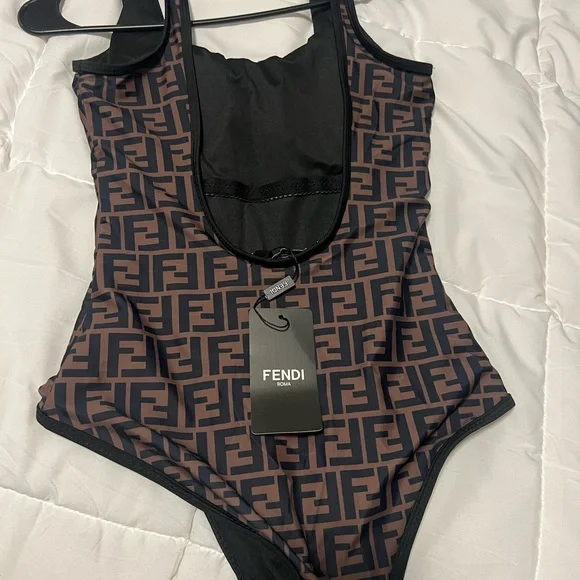 Fendi Brown Reversible Swimsuit - Picture 4 of 5